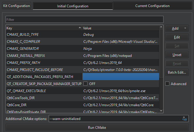 "CMake variables"