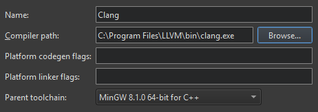 "Adding a Clang compiler"