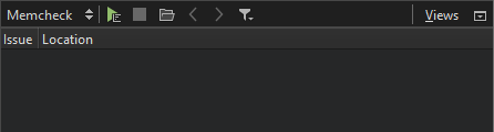 "Memcheck view"